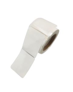 White Resealable Peel and Stick Labels for Clam Shells - Fillmore Container