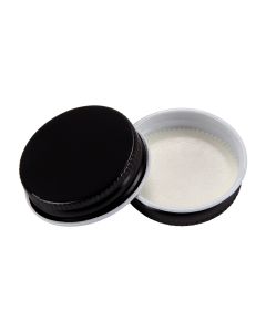 38/400 Continuous Thread Black Plastisol Lined Cap - Fillmore Container