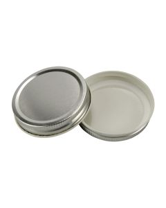 58-400 Silver Metal Lid with Plastisol (Fillmore Container)