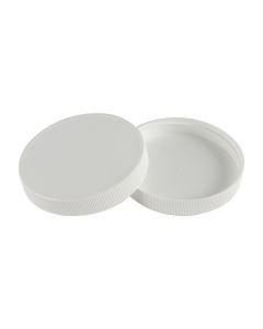 White 89-400 Continuous Thread Plastic Lid - Fillmore Container