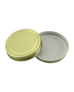 70/400 Gold Continuous Thread Metal Lid - Fillmore Container