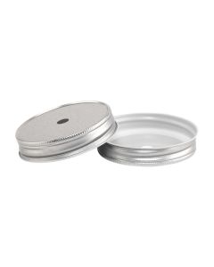 Straw Lids for Canning JArs - Regular Mouth SilverRC-G70-Hole 9MM Silver