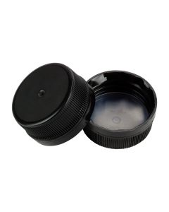38-1768 Plastic Black Tamper Evident Cap - Fillmore Container