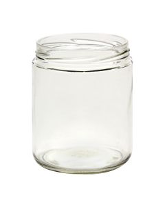 16 oz Straight Sided Glass Jar with Lug Finish (Case of 12) - Fillmore Container