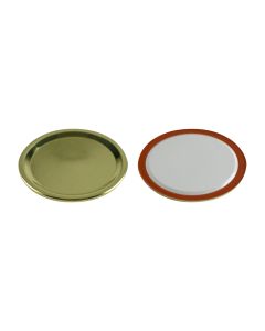 Bulk Gold Wide Mouth Canning Lids. Available in sleeve of 290 lids. - Fillmore Container
