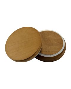 Dark Stained Maple Wooden Lid for Reno Tumblers - Fillmore Container