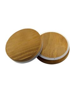 Dark Stained Pine Wooden Lid - Fillmore Container