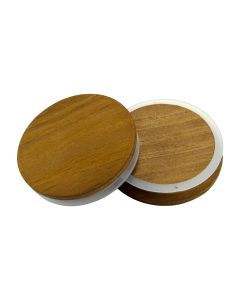 Thin Pine Dark Stained Wooden Lid - Fillmore Container