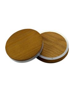 Pine Thin Dark Stained Lid - Fillmore Container