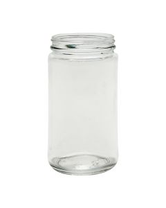 12 oz Paragon (clear) Glass Jar with Continuous Thread Finish (Case of 12) - Fillmore Container