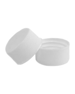 24/414 White Continuous Thread Plastic Cap with F217 Liner - Fillmore Container