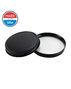 70/400 Continuous Thread Black Matte Finish Lid - Fillmore Container