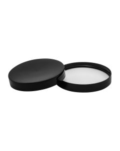 70/400 Plastic Black Lid Smooth Top - Fillmore Container