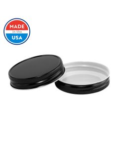 Black Regular Mouth Canning Lid - Fillmore Container 