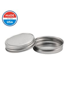 Silver Regular Mouth Mason Jar Lids - Fillmore Container