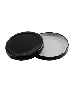 70/2030 Lug Black Plastisol Metal Lid - Fillmore Container