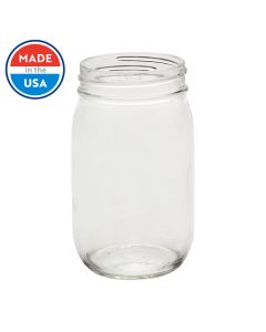 Glass Pint Mason Jars - (Case of 12) - Fillmore Container