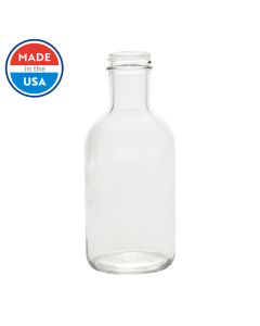 Wholesale clear 200ml glass juice bottle with lid bulk