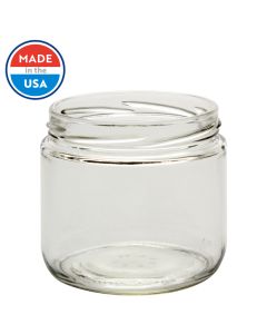 12 oz Straight Sided Glass Jar (Case of 12) - Fillmore Container