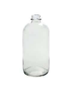 16 oz Clear Boston Round Bottle (Case of 12) - Fillmore Container