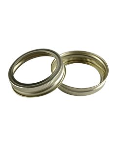 Canning Jar Rings - Regular Mouth Mason Bands Only (Gold)