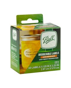 Ball Dissolvable Labels - Fillmore Container