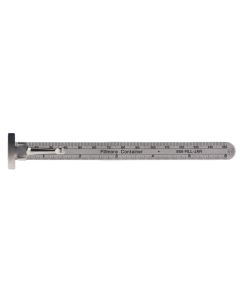 Stainless Steel 6" Pocket Ruler with Clip