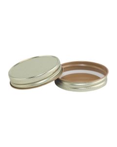 70-450 Mason Jar Lid Gold Plastisol - (Case of 1000) - Fillmore Container