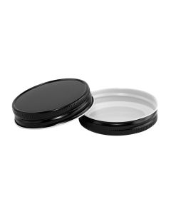 G70 CT Black Plastisol Canning Lid - Fillmore Container