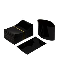 Black Heat Shrink Bands for Sauce Bottles with 38mm Finish (Pack of 250) - Fillmore Container