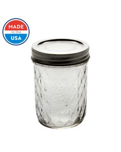 8 oz Ball Quilted Crystal Jar (Case of 12) - Fillmore Container