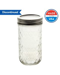 12 oz Ball Quilted Crystal Canning Jar (Case of 12) - Fillmore Container