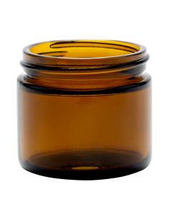 2 oz Amber Straight Sided Jar (Case of 24) - Fillmore Container