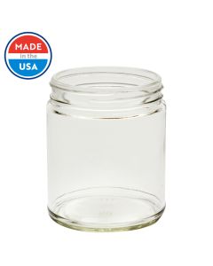 9 oz Straight Sided Glass Jar (Case of 12) - Fillmore Container