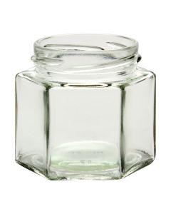 4 oz Hexagon Glass Jar (Case of 12) - Fillmore Container