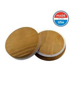 Dark Stained Pine Wooden Lid - Fillmore Container