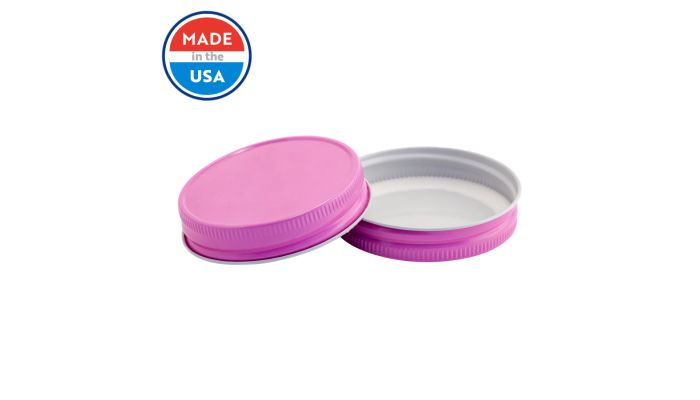 6ML Glass Container Containers - Pink Lid 