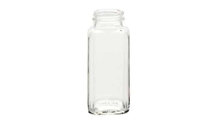 4oz French Square Jar w/ 33-400 Finish