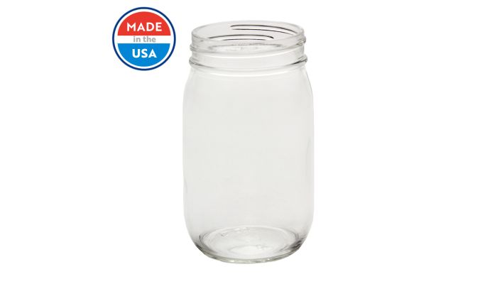 16 oz Mason Jars With Lids Regular Mouth 15 Pack-16 oz Glass Jars with  Lids,Bulk Pint Clear Glass Jars For Meal Prep, Food Storage With 20 Labels