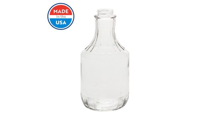 8oz Glass Salad Dressing Bottle - 38/400 Finish