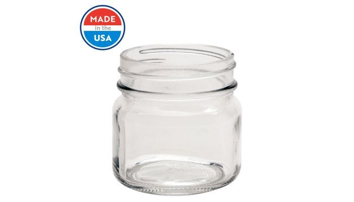 Selina Naturally - Glass Jar with Cork Lid and Spoon 8 oz.