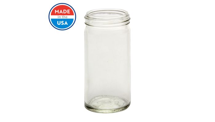 4 oz Glass Straight Sided Spice Jars with Your Choice of Lids