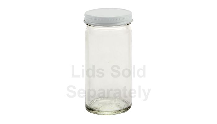 6 oz Clear Glass Paragon Jars (Bulk), Caps NOT Included