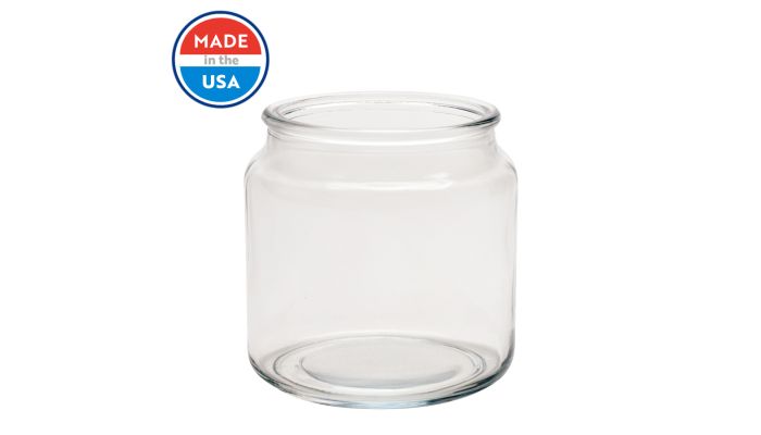 16 oz country kitchen glass jar