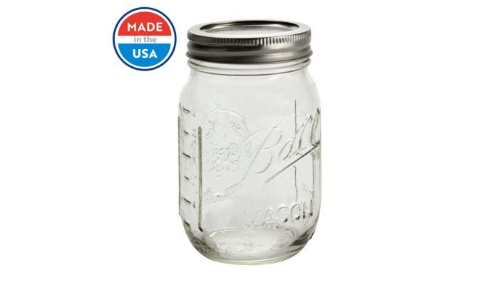 Ball 6-Pack 16-oz Glass Canning Jars with Lids at