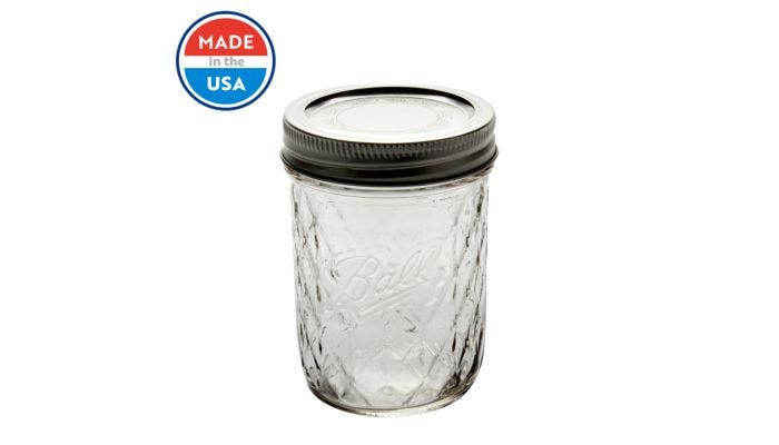 Ball 8 oz Quilted Crystal Jelly Jars