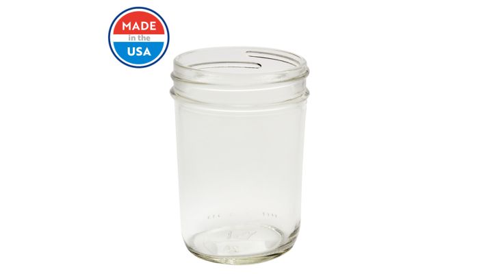 Ball® Wide Mouth Glass Canning Jars - 8 oz