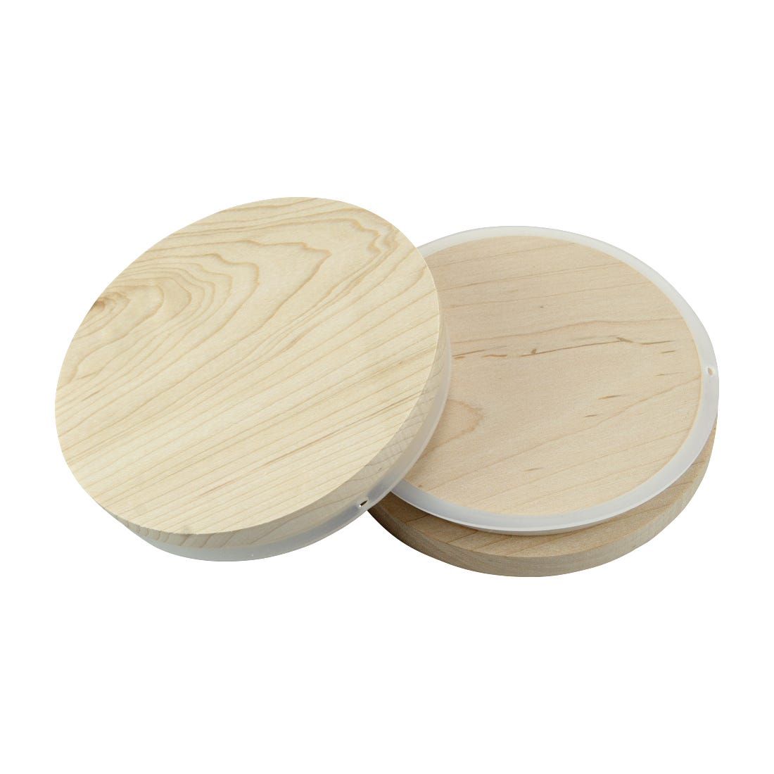 Raw Maple Wooden Lid for 3 Wick Glass Candle Jar - WL-050