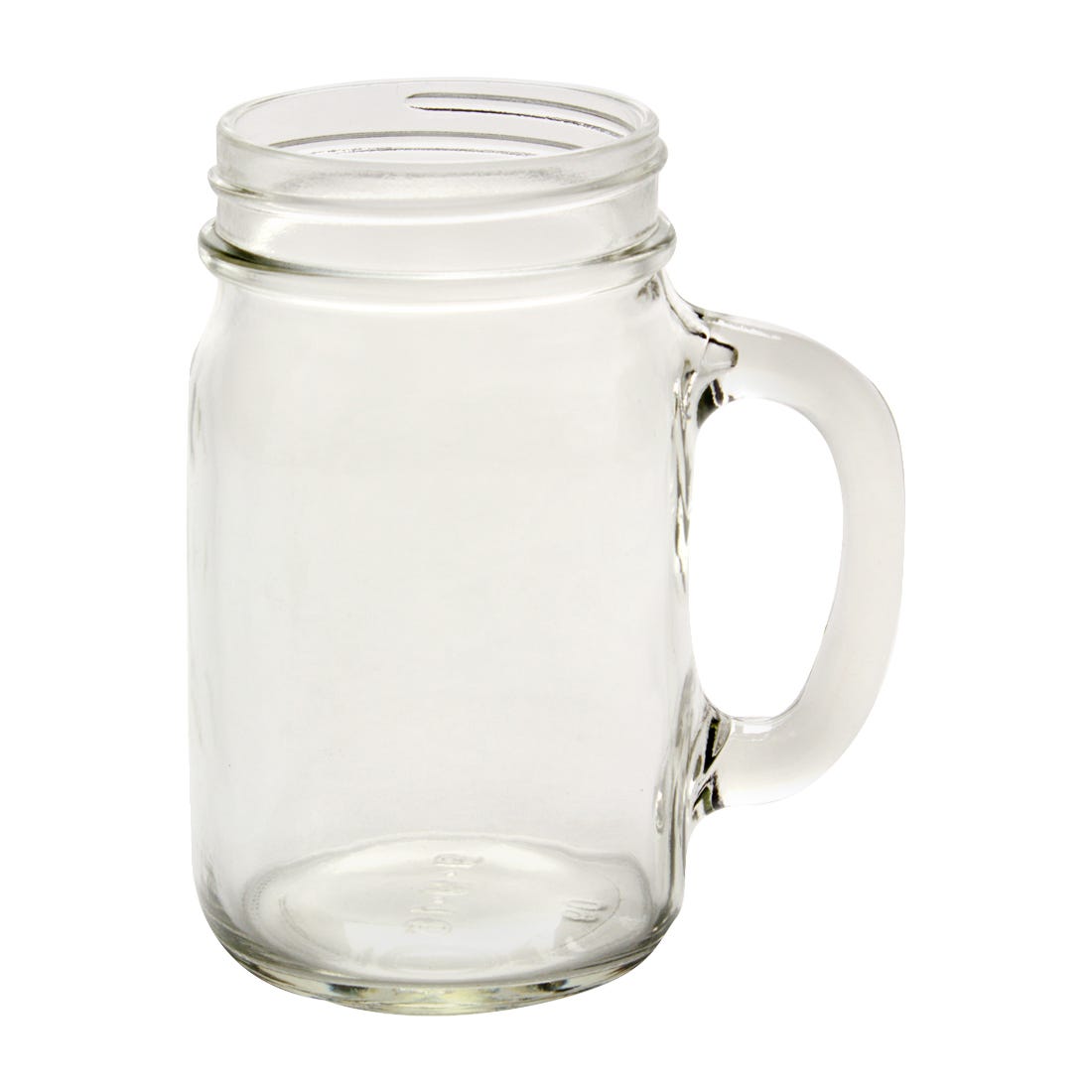 16oz Mason Jar Glass Mug w/Handle Jolly Roger Pirate 